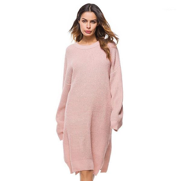autumn pink sweater dress women big size long sleeve o-neck knitted spring solid vestidos loose casual party dress ladies1, Black;gray
autumn pink sweater dress women big size long sleeve o-neck knitted spring solid vestidos loose casual party dress ladies1, Black;gray