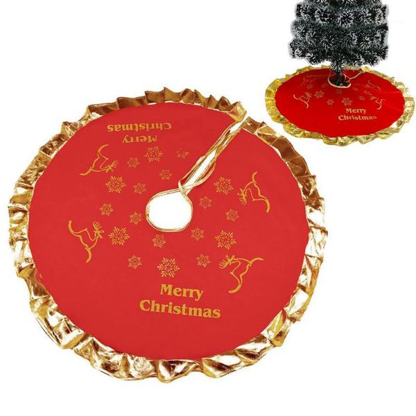 christmas decorations 90cm tree skirt santa claus red gold frame rug year merry party decoration1
christmas decorations 90cm tree skirt santa claus red gold frame rug year merry party decoration1