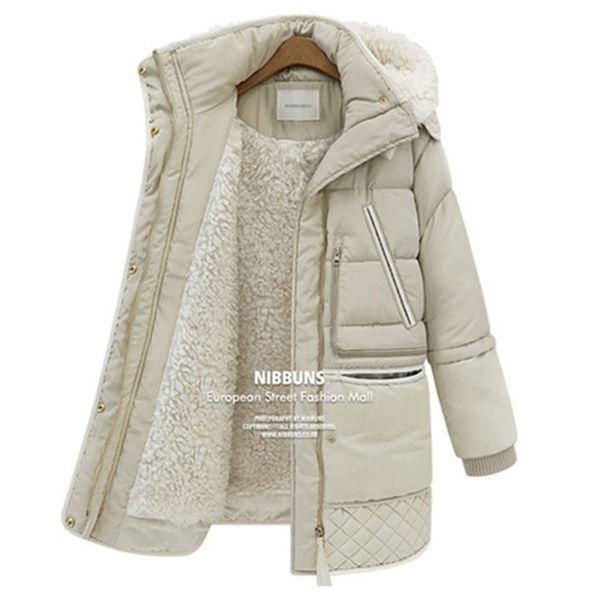 winter thick jackets white duck feather lamb wool imitation women's down coat outerwear parkas overcoat qy15061702 y200107, Black
winter thick jackets white duck feather lamb wool imitation women's down coat outerwear parkas overcoat qy15061702 y200107, Black