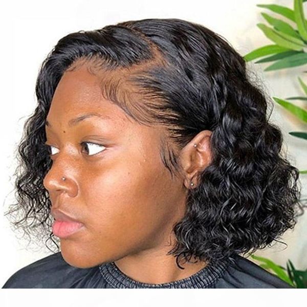 lace front bob curly wig pre-plucked non remy indian human hair wigs 130% density short full lace wig 8-16, Black;brown
lace front bob curly wig pre-plucked non remy indian human hair wigs 130% density short full lace wig 8-16, Black;brown