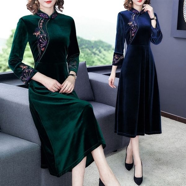 kjoe1 2019 осени стиль платье dresscheongsam dresschinese новый cheongsam улучшился чрезмерной колено женской версий темперамента талии выши, Black;gray
kjoe1 2019 осени стиль платье dresscheongsam dresschinese новый cheongsam улучшился чрезмерной колено женской версий темперамента талии выши, Black;gray
