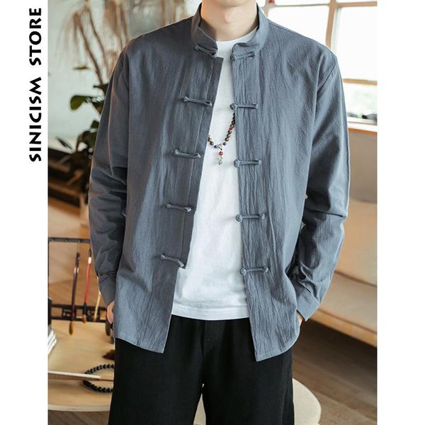 men's casual shirts sinicism store long sleeve 2021 men linen shirt mens fall fashion chinese style man clotihng 5xl, White;black
men's casual shirts sinicism store long sleeve 2021 men linen shirt mens fall fashion chinese style man clotihng 5xl, White;black