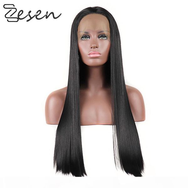 zesen synthetic straight lace front wig hd lace wigs 13x4 glueless lace front wigs for women, Black
zesen synthetic straight lace front wig hd lace wigs 13x4 glueless lace front wigs for women, Black
