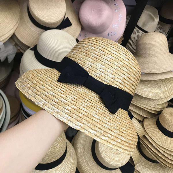 spring and summer korean travel straw fisherman's female sunscreen hat bow tie elegant tide, Blue;gray
spring and summer korean travel straw fisherman's female sunscreen hat bow tie elegant tide, Blue;gray