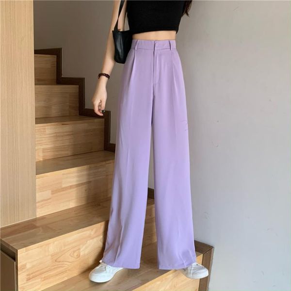 summer 2020 new loose wide leg pants women's high waisted slim vertical casual pants solid color office, Black;white
summer 2020 new loose wide leg pants women's high waisted slim vertical casual pants solid color office, Black;white