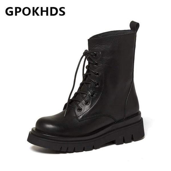 gpokhds 2021 women ankle boots cow leather winter short plush round toe lace-up platform high heels female riding boots size 40, Black
gpokhds 2021 women ankle boots cow leather winter short plush round toe lace-up platform high heels female riding boots size 40, Black