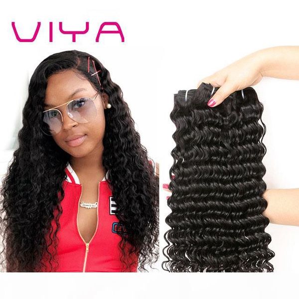 viya hair 8a indian deep wave hair weave bundles unprocessed natural color human weaving 10-24inch 3 pcs lot remy hair extension, Black
viya hair 8a indian deep wave hair weave bundles unprocessed natural color human weaving 10-24inch 3 pcs lot remy hair extension, Black
