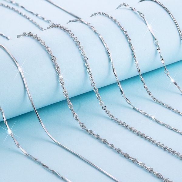 2019 fashion 925 silver jewelry accessories 45cm wholesale collier sterling silver necklace
2019 fashion 925 silver jewelry accessories 45cm wholesale collier sterling silver necklace