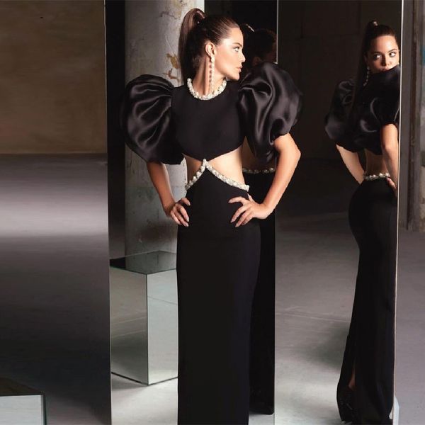 sparkly black o neck prom dresses short sleeves backless evening party dress gowns vestidos de festa
sparkly black o neck prom dresses short sleeves backless evening party dress gowns vestidos de festa