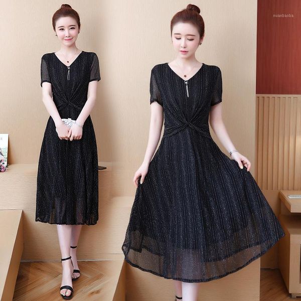 2020 summer new korean high waisted style, slim body, foreign style, large swing mid length knee length dress for women1, Black;gray
2020 summer new korean high waisted style, slim body, foreign style, large swing mid length knee length dress for women1, Black;gray