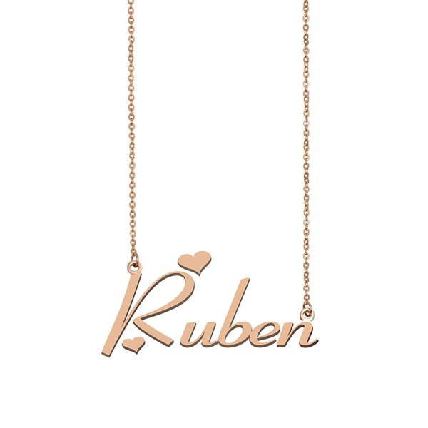 ruben name necklace custom nameplate pendant for women girls birthday gift kids friends jewelry 18k gold plated stainless steel, Silver
ruben name necklace custom nameplate pendant for women girls birthday gift kids friends jewelry 18k gold plated stainless steel, Silver