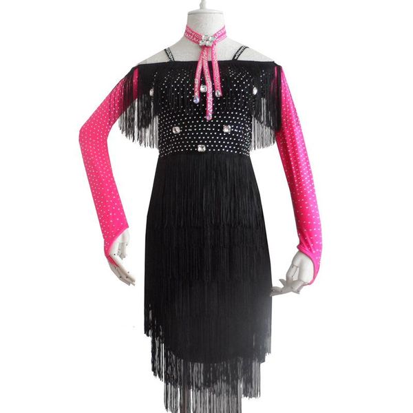 stage wear latin dance tassel skirt designed for cute girls high level practicing performance must-have y-088, Black;red
stage wear latin dance tassel skirt designed for cute girls high level practicing performance must-have y-088, Black;red