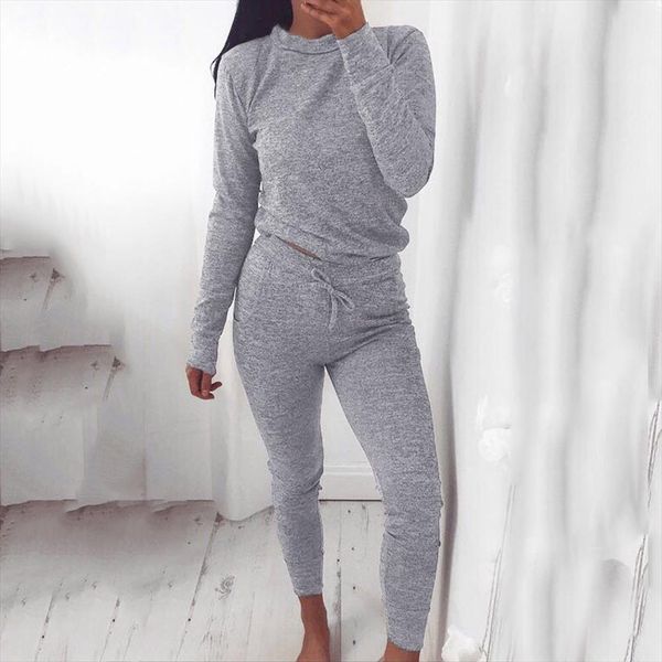 женщины tracksuit 2 шт набор дама повседневный осень зима joggers активная блуза топы брюки комплекты спортивных спортивные костюмы костюмов, Gray
женщины tracksuit 2 шт набор дама повседневный осень зима joggers активная блуза топы брюки комплекты спортивных спортивные костюмы костюмов, Gray