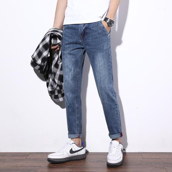 nice autumn and winter japanese retro simple wild loose pants fashion casual solid color slim jeans blue 29-521
nice autumn and winter japanese retro simple wild loose pants fashion casual solid color slim jeans blue 29-521