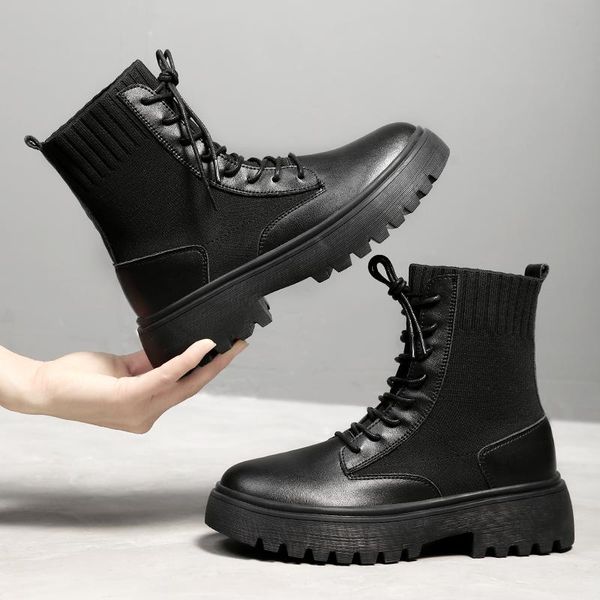 black motorcycle boots ankle boots for women increase fashion pu rubber women spring shoes
black motorcycle boots ankle boots for women increase fashion pu rubber women spring shoes