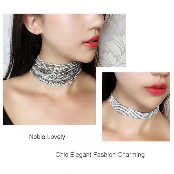 мода chic элегантный extensible multiple gems strand ожерелье 1.5cm 4.3cm wide очаровательная ослепительная цирконами choker ожерелье, Golden;silver 
мода chic элегантный extensible multiple gems strand ожерелье 1.5cm 4.3cm wide очаровательная ослепительная цирконами choker ожерелье, Golden;silver