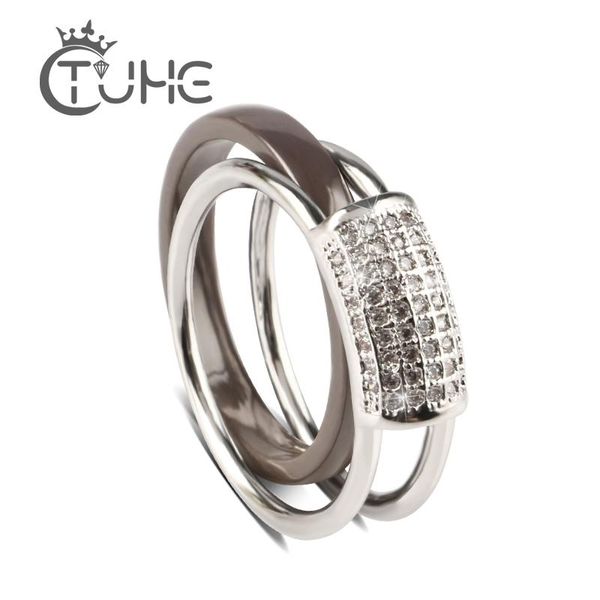 2pcs/set fashion luxury women engagement rings jewelry grey color ceramic 5a cz crystal zircon female wedding finger rings gift, Slivery;golden
2pcs/set fashion luxury women engagement rings jewelry grey color ceramic 5a cz crystal zircon female wedding finger rings gift, Slivery;golden