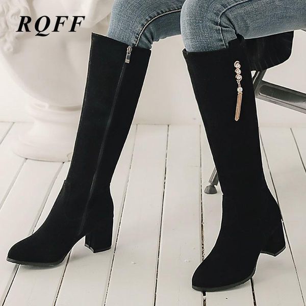 black winter new 2020 autumn knee-high boots women fashion block high heel shoes woman plus big size boot solid nubuck fringe 10
black winter new 2020 autumn knee-high boots women fashion block high heel shoes woman plus big size boot solid nubuck fringe 10