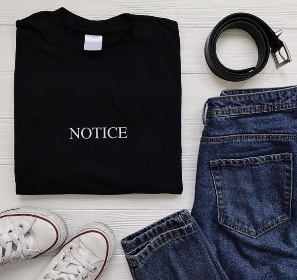 notice print women tshirt cotton casual funny t shirt for lady yong girl tee hipster drop ship s-310, White
notice print women tshirt cotton casual funny t shirt for lady yong girl tee hipster drop ship s-310, White