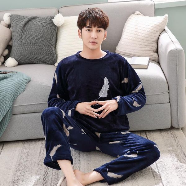 men's sleepwear 2021 winter long sleeve thick warm flannel pajama sets for men coral velvet print pyjamas lounge homewear home clothes, Black;brown
men's sleepwear 2021 winter long sleeve thick warm flannel pajama sets for men coral velvet print pyjamas lounge homewear home clothes, Black;brown