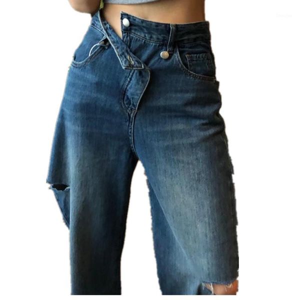 plus size 26-33 high waist casual denim pants women spring autumn double pockets hole boyfriends loose jeans1, Blue
plus size 26-33 high waist casual denim pants women spring autumn double pockets hole boyfriends loose jeans1, Blue