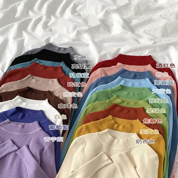 new-coming autumn winter turtleneck pullovers sweaters primer shirt long sleeve short korean slim-fit tight sweater 3002 05, White;black
new-coming autumn winter turtleneck pullovers sweaters primer shirt long sleeve short korean slim-fit tight sweater 3002 05, White;black