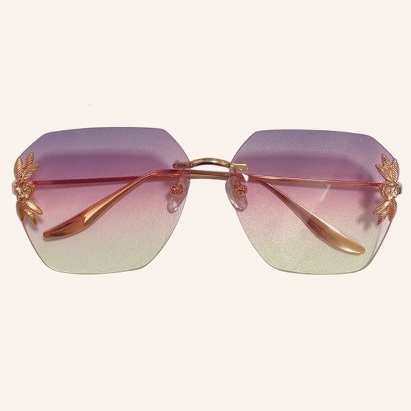 2020vintage square sun glasses for women rimless sunglasses female uv400, White;black
2020vintage square sun glasses for women rimless sunglasses female uv400, White;black