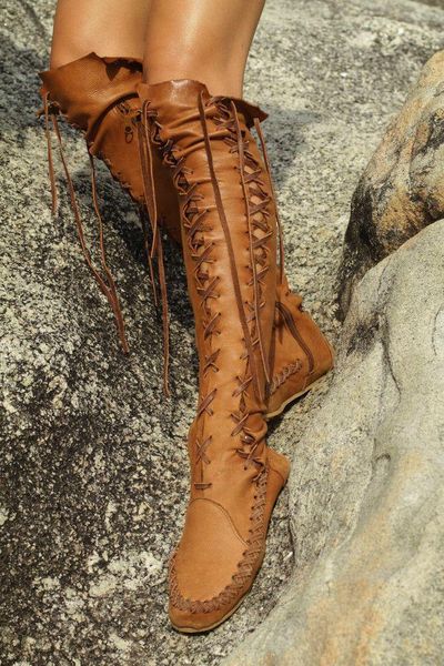 concise fashion women over-the-knee boots rubber round toe long boots cross-tied solid flat casual flat with winter shoes, Black
concise fashion women over-the-knee boots rubber round toe long boots cross-tied solid flat casual flat with winter shoes, Black