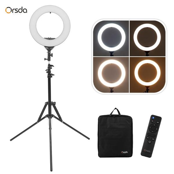 flash heads orsda 14" led ring light studio fill-in lamp 3200k-6500k 30w dimmable+tripod stand remote control for live video selfie mak
flash heads orsda 14" led ring light studio fill-in lamp 3200k-6500k 30w dimmable+tripod stand remote control for live video selfie mak