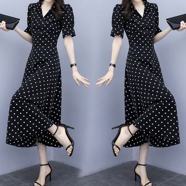 ztg37 polka dot dress for women 2019 large skirt korean style aline fit skirt slim new summer size v-neck aline dress 64zlc, Black;gray
ztg37 polka dot dress for women 2019 large skirt korean style aline fit skirt slim new summer size v-neck aline dress 64zlc, Black;gray