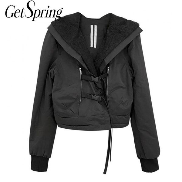 women's jackets getspring women coat hooded warm lining black short coats bandage vintage casual winter 2021 fashion, Black;brown
women's jackets getspring women coat hooded warm lining black short coats bandage vintage casual winter 2021 fashion, Black;brown