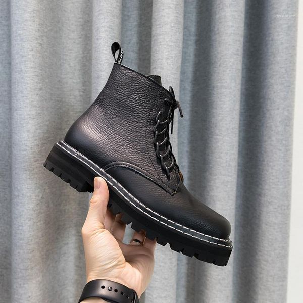 cow leather round toe boot good quality winter short boots korea style red wine shoes lady's boots1, Black
cow leather round toe boot good quality winter short boots korea style red wine shoes lady's boots1, Black