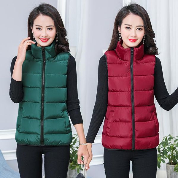 women plus size vest stand collar autumn winter warm outside wearing vest large size jacket sleeveless cardigan, Black;white
women plus size vest stand collar autumn winter warm outside wearing vest large size jacket sleeveless cardigan, Black;white