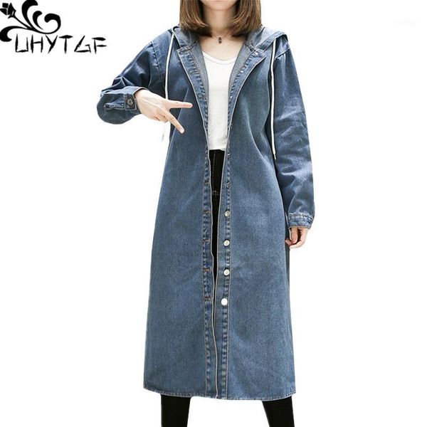 uhytgf women's jeans jacket loose plus size outerwear fashion hooded spring autumn denim windbreaker casual coat female 5641, Black;brown
uhytgf women's jeans jacket loose plus size outerwear fashion hooded spring autumn denim windbreaker casual coat female 5641, Black;brown