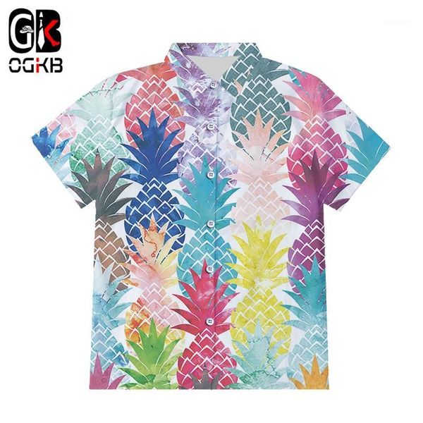 men's casual shirts ogkb watercolor pineapple hawaiian 3d print button shirt short sleeve men/women t-shirt slim fit hip hop streetwear, White;black
men's casual shirts ogkb watercolor pineapple hawaiian 3d print button shirt short sleeve men/women t-shirt slim fit hip hop streetwear, White;black