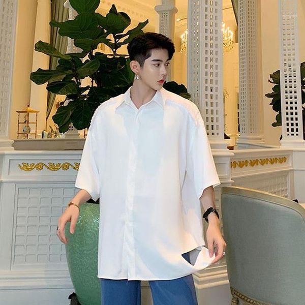 men summer short sleeve loose black white casual shirt male women buttons feather design hip hop party dress shirts1, White;black
men summer short sleeve loose black white casual shirt male women buttons feather design hip hop party dress shirts1, White;black