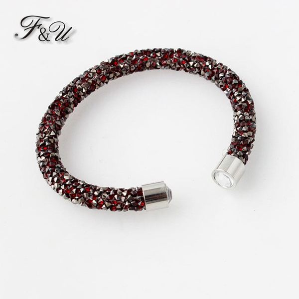 link, chain f&u 7 different colors girl's simple trendy fashion exquisite bijoux adjustable size open bracelet, Black
link, chain f&u 7 different colors girl's simple trendy fashion exquisite bijoux adjustable size open bracelet, Black