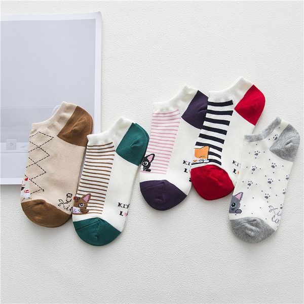 women's autumn new striped boat women cotton cat short tube boat sockssocks and sockslow socks wclza, Black
women's autumn new striped boat women cotton cat short tube boat sockssocks and sockslow socks wclza, Black