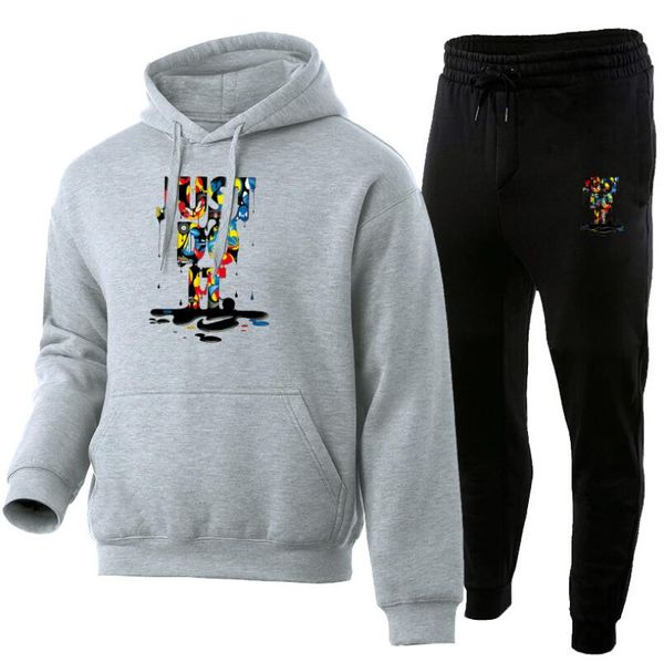men's print just letter suit brand sportswear sportswear suit men's sports hoodie + pants suit casual sportswear men's hoodie, Gray
men's print just letter suit brand sportswear sportswear suit men's sports hoodie + pants suit casual sportswear men's hoodie, Gray