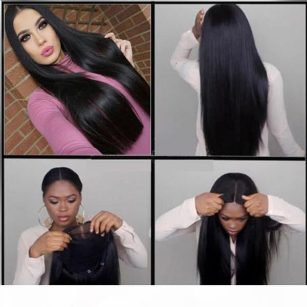 factory direct staight human hair wigs full lace natural color glueless silk wig perruque brazilian silky straight lace front human hair wig, Black
factory direct staight human hair wigs full lace natural color glueless silk wig perruque brazilian silky straight lace front human hair wig, Black