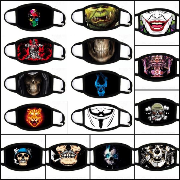 100pcs dhl 31styles halloween face masks 3d digital skull printing dustproof pretective mask washable cartoon decorative party mask
100pcs dhl 31styles halloween face masks 3d digital skull printing dustproof pretective mask washable cartoon decorative party mask