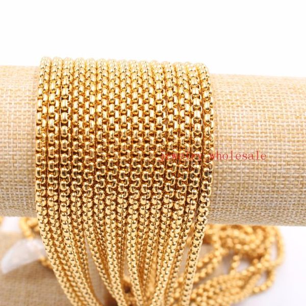 gnayy 55cm (22")gold color stainless steel chain necklace trendy square rolo chain finished product for women 5pcs/lot 3mm wide, Silver
gnayy 55cm (22")gold color stainless steel chain necklace trendy square rolo chain finished product for women 5pcs/lot 3mm wide, Silver