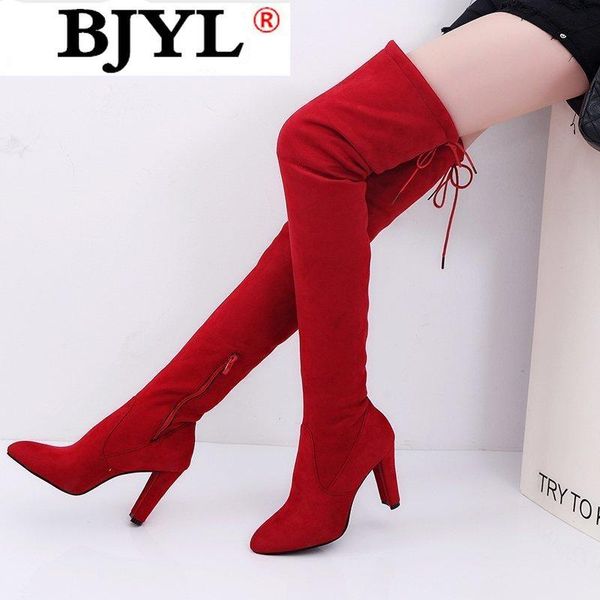 new high heels thigh high boots women autumn winter pointed toe lace up over the knee long boots plus size ladies shoes red, Black
new high heels thigh high boots women autumn winter pointed toe lace up over the knee long boots plus size ladies shoes red, Black