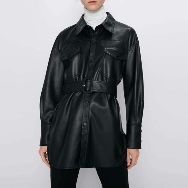 punk faux leather jacket with belt women fashion cool jacket streetwear spring autumn motorcycle coat full sleeve solid colors1, Black
punk faux leather jacket with belt women fashion cool jacket streetwear spring autumn motorcycle coat full sleeve solid colors1, Black
