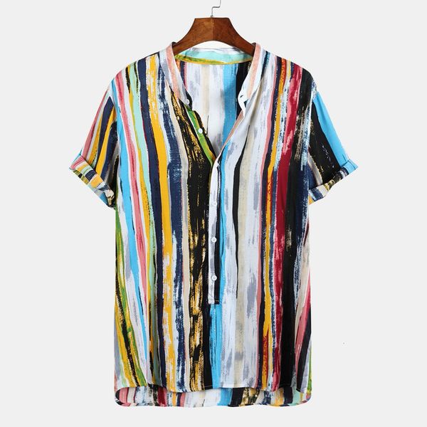 2021 summer new short sleeve men's printed casual shirt beach color stripeslim fit fashion floral print dress males clothes, White;black
2021 summer new short sleeve men's printed casual shirt beach color stripeslim fit fashion floral print dress males clothes, White;black