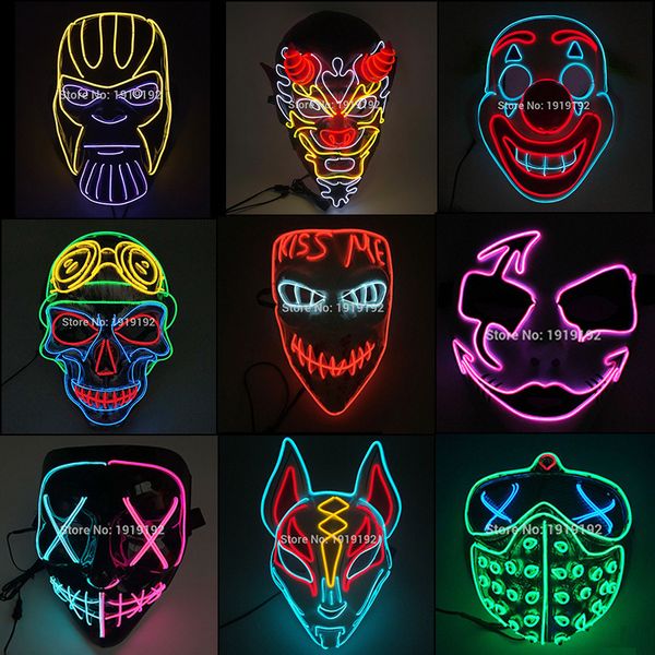 halloween carnival costume decoration luminous mask led maske light up masks for glow party
halloween carnival costume decoration luminous mask led maske light up masks for glow party