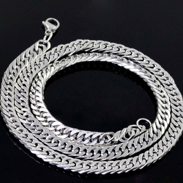 classic mens jewelry silver tone stainless steel bling curb chain necklace or bracelet 10mm 7in-40in
classic mens jewelry silver tone stainless steel bling curb chain necklace or bracelet 10mm 7in-40in