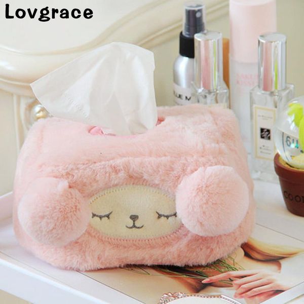 cute cartoon plush sheep type tissue box girl's room decor car sofa l decorative paper container case wedding supplies gift
cute cartoon plush sheep type tissue box girl's room decor car sofa l decorative paper container case wedding supplies gift