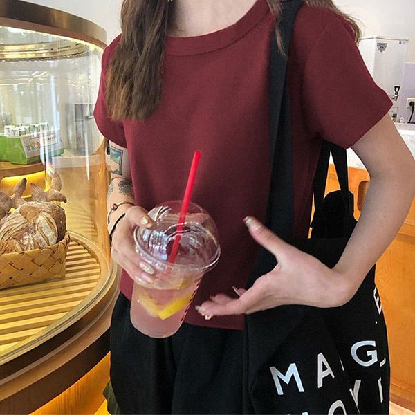 solid color t shirts women summer cropped streetwear fashion tee short sleeve o neck slim fit basic short t-shirt l08321, White
solid color t shirts women summer cropped streetwear fashion tee short sleeve o neck slim fit basic short t-shirt l08321, White