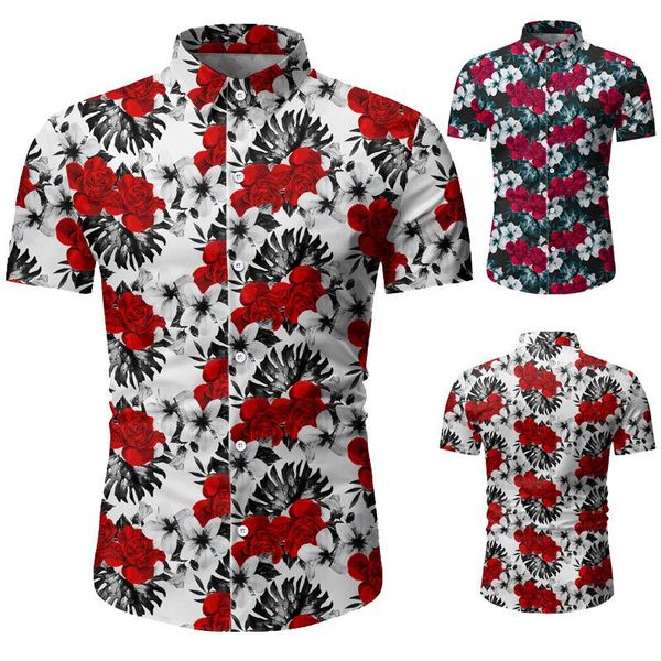 men's casual shirts summer style print short sleeve shirt european and american sizes slim business beach hawaiian, White;black
men's casual shirts summer style print short sleeve shirt european and american sizes slim business beach hawaiian, White;black